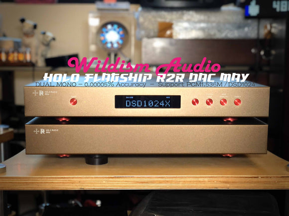 Holo Audio 旗艦 R2R 分體解碼 梅 MAY Dual Mono Support DSD1024 / PCM1.536M R2R System
